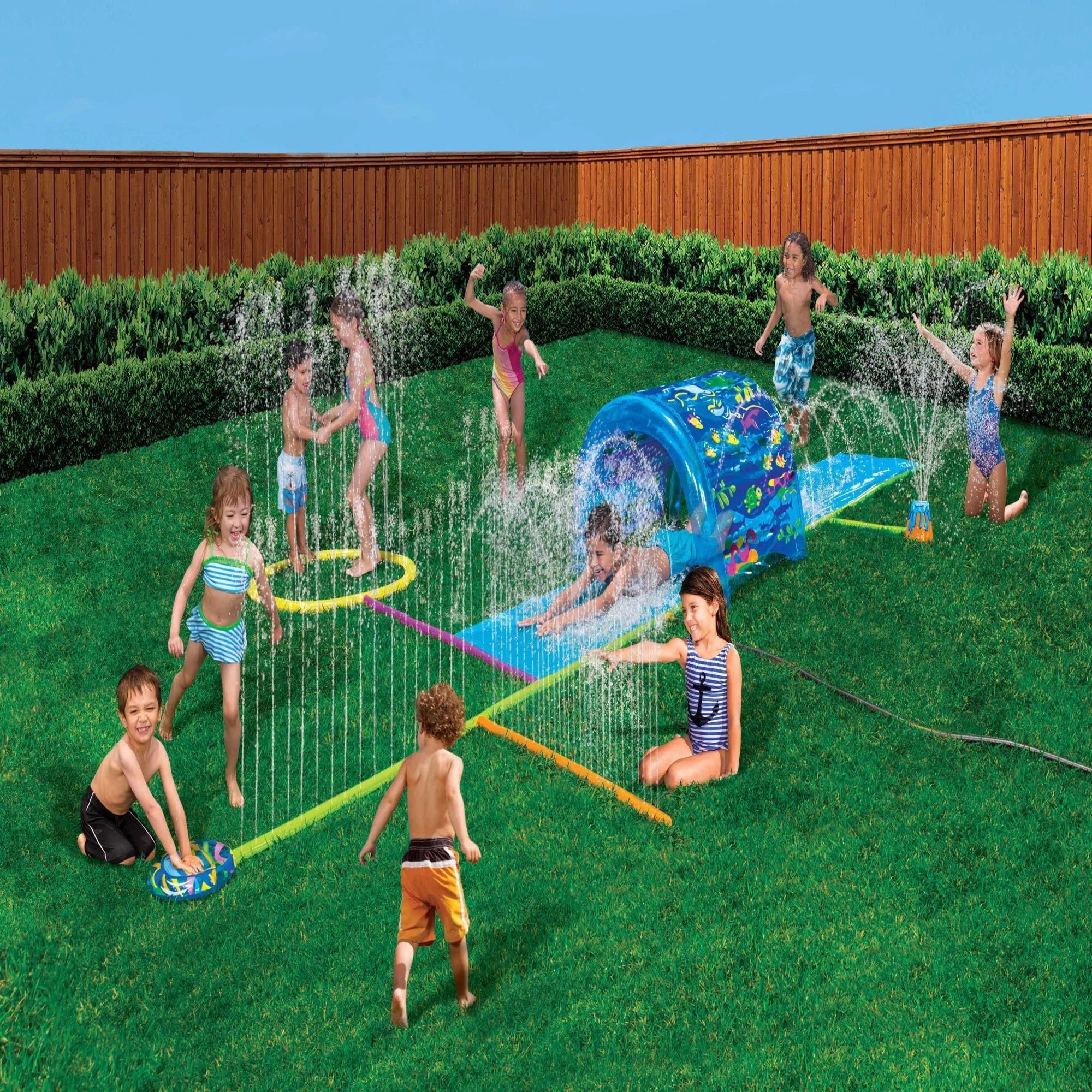 Banzai Splash 'N Slide Sprinkler Park - 6 Refreshing Sprinkler Activities
