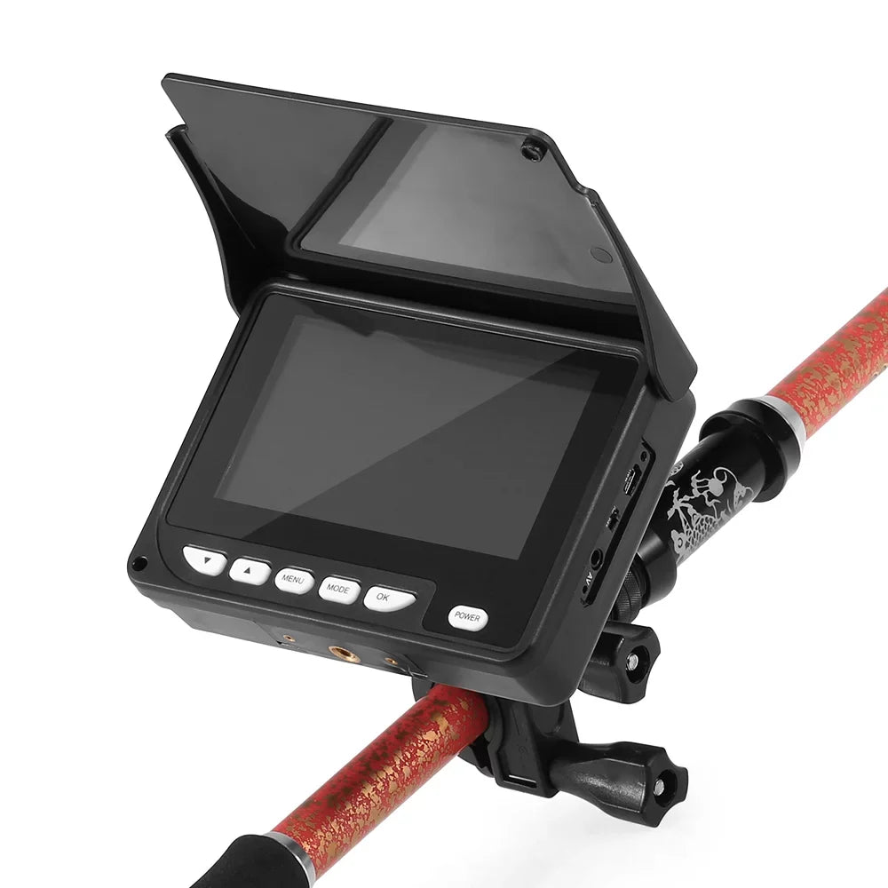 Arealer 4.3 Inch Portable Underwater Fishing Camera Fish Finder Waterproof Night Vision Ice Watercraft Fishing Camera 20M Cable with Carry Bag