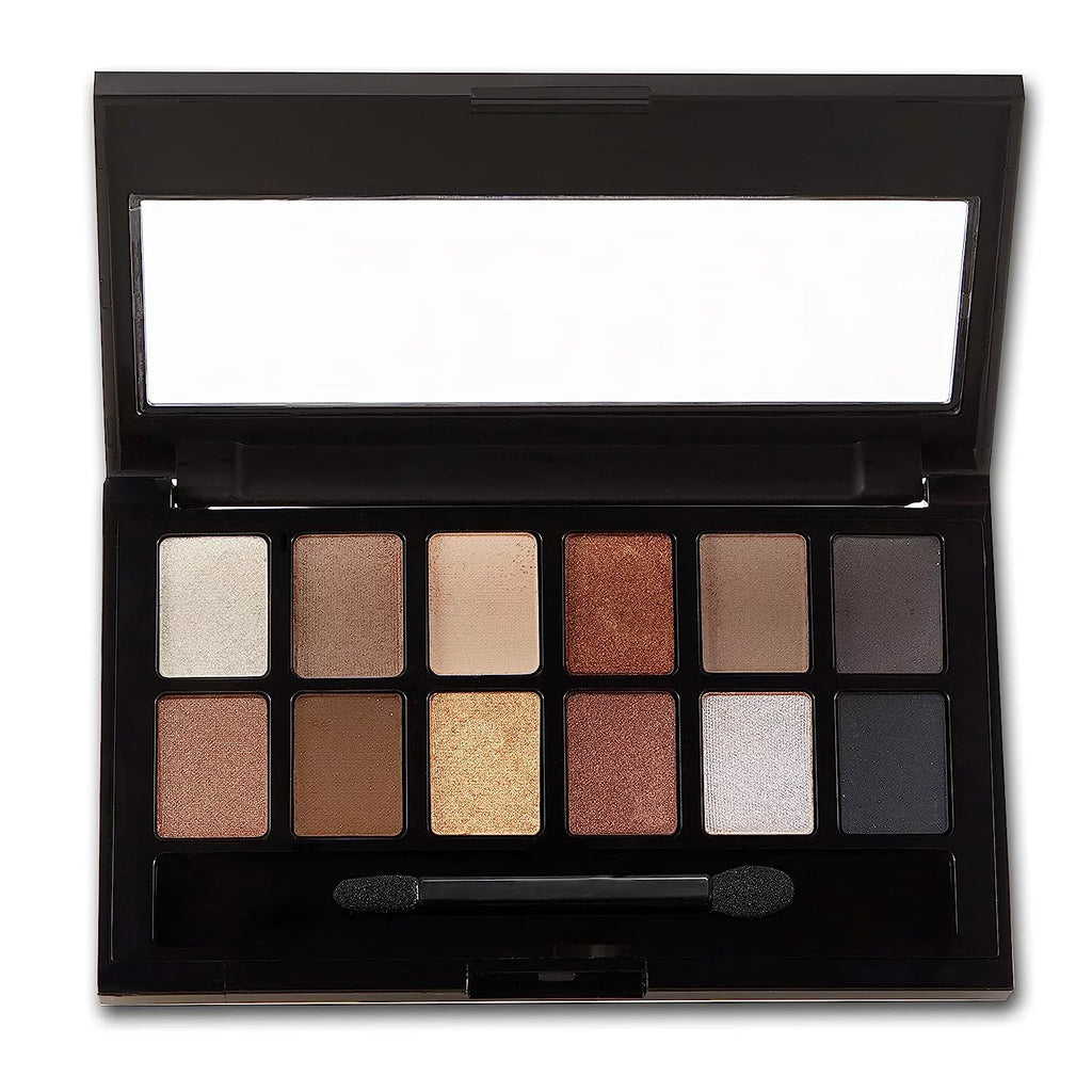 Maybelline The Nudes Eyeshadow Palette Makeup, 12 Pigmented Matte and Shimmer Shades, Blendable Powder, 1 Count