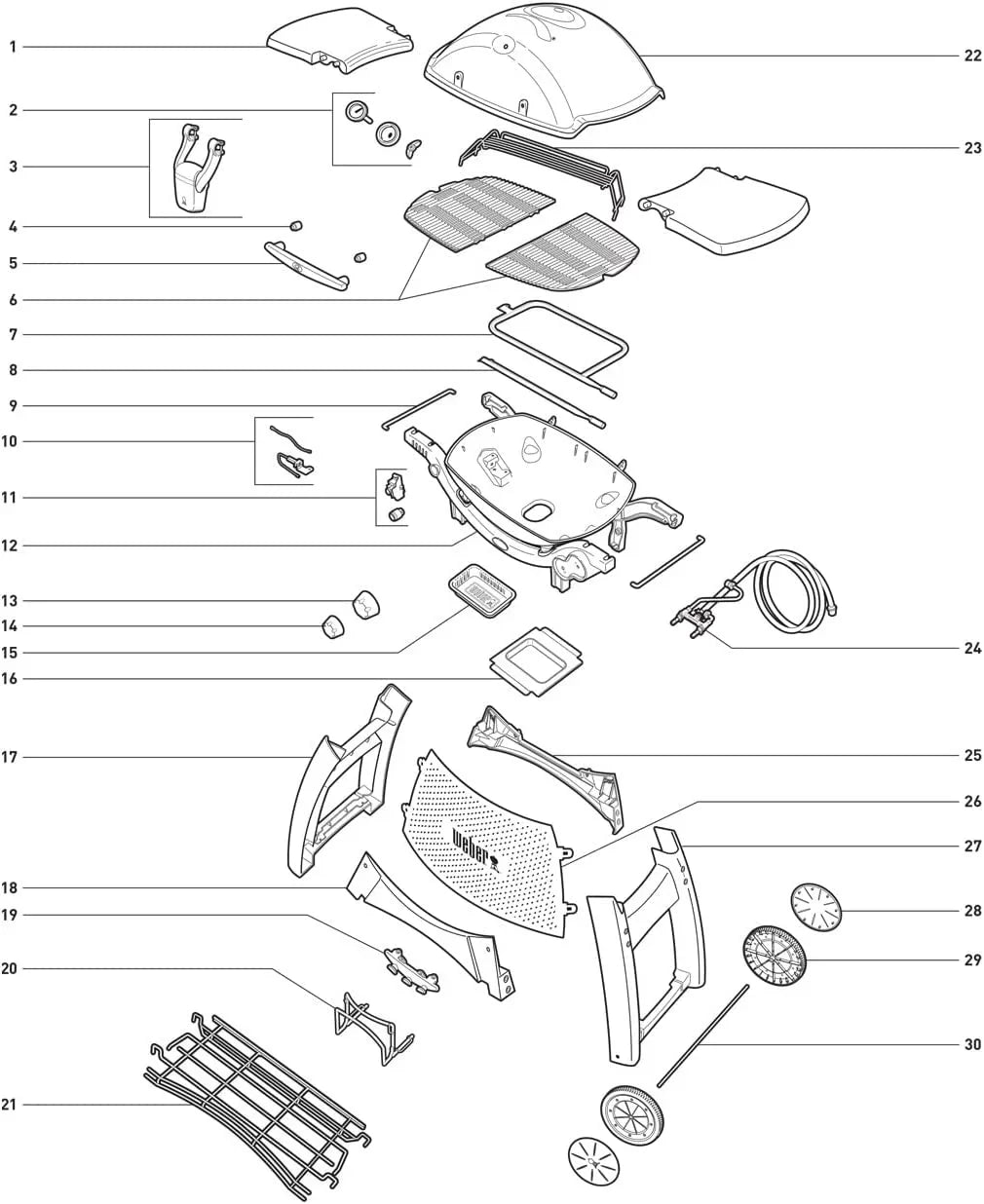 Weber Q320 Gas Grill Igniter Kit 80452 Replacement