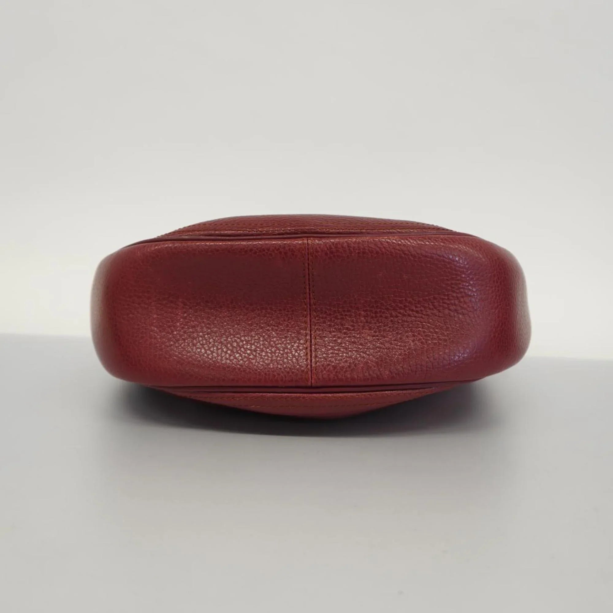 Pre-Owned Cartier Shoulder Bag Must Leather Red Ladies (Good)
