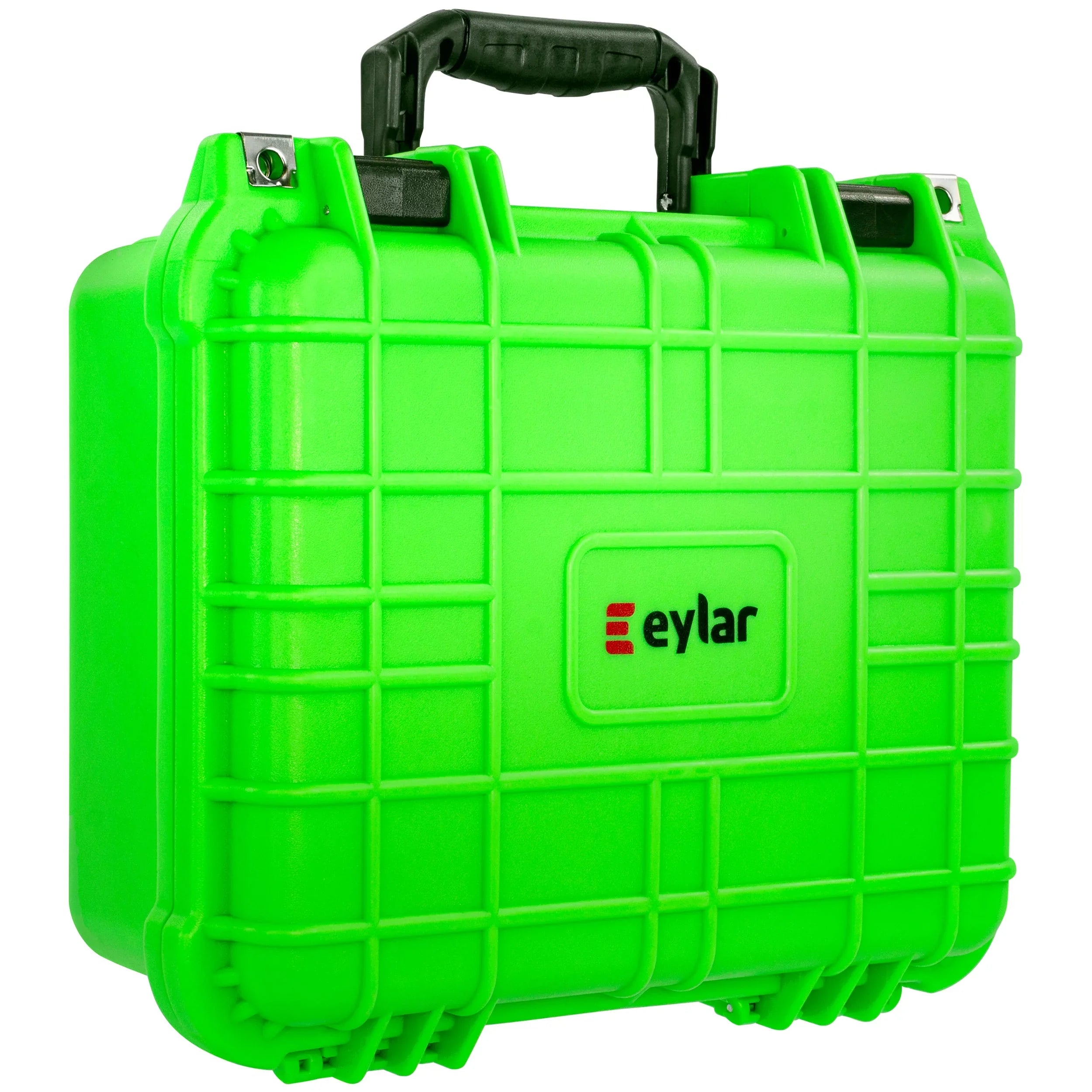 Eylar Gear and Camera Hard Case Waterproof with Foam 13.37 inch Neon Green