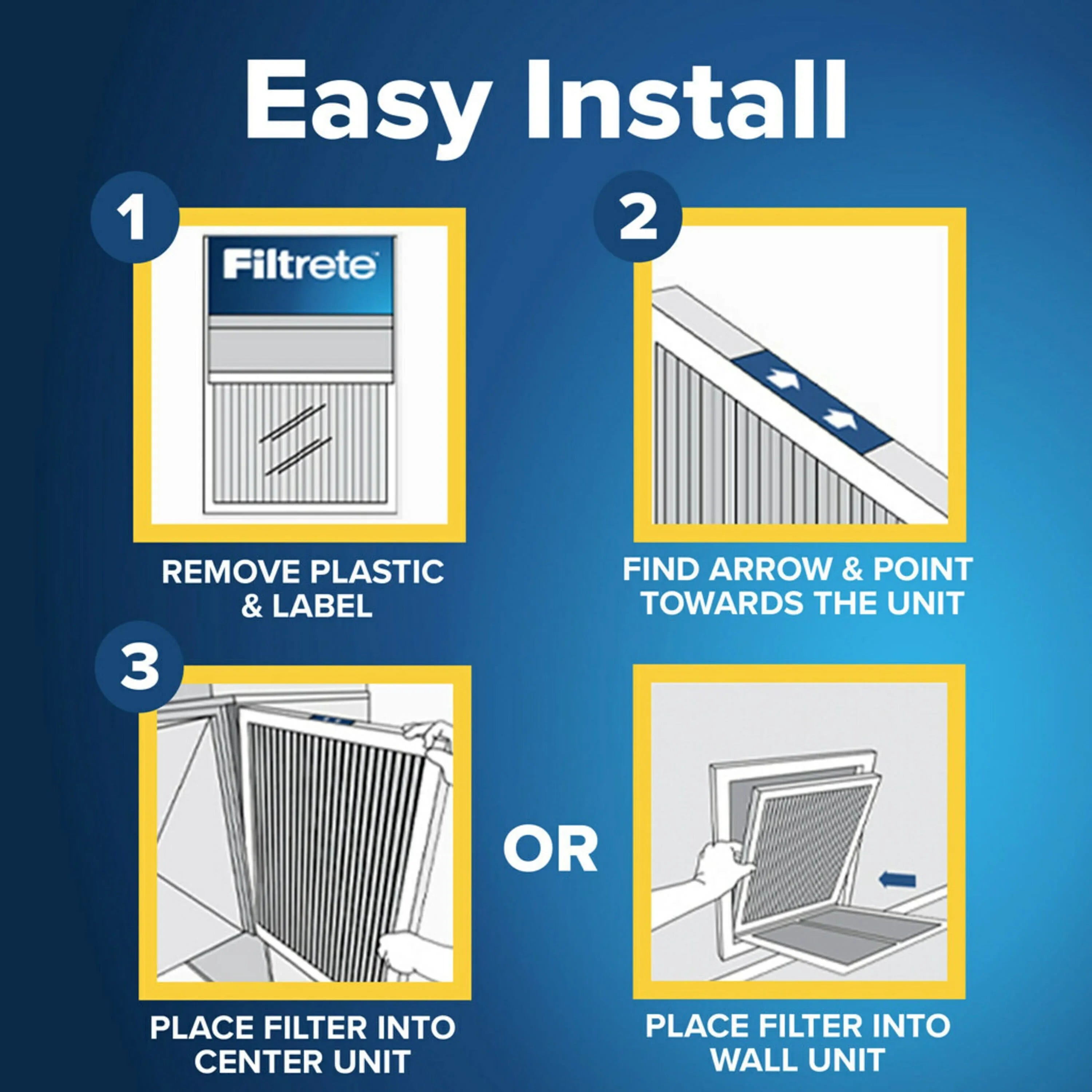 Filtrete 12x24x1 Air Filter, MPR 1000 MERV 11, Allergen Defense, 4 Filters