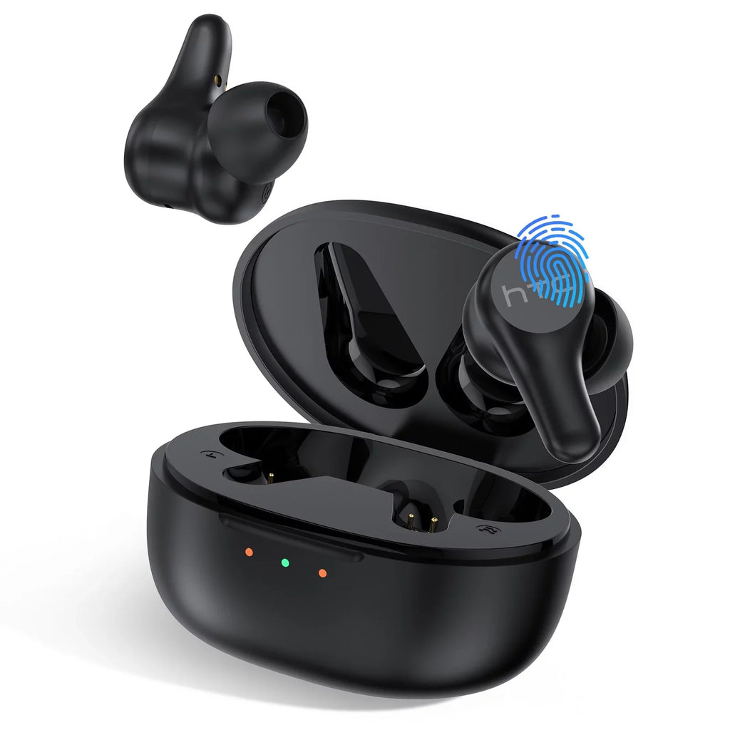 HTC True Wireless Earbuds Plus - Active Noise Cancellation IPX5 Water Durable Bluetooth 5.0 Headphones with ENC, 24-Hour Playtime, Stereo in-Ear Touch Control Wireless Earphones