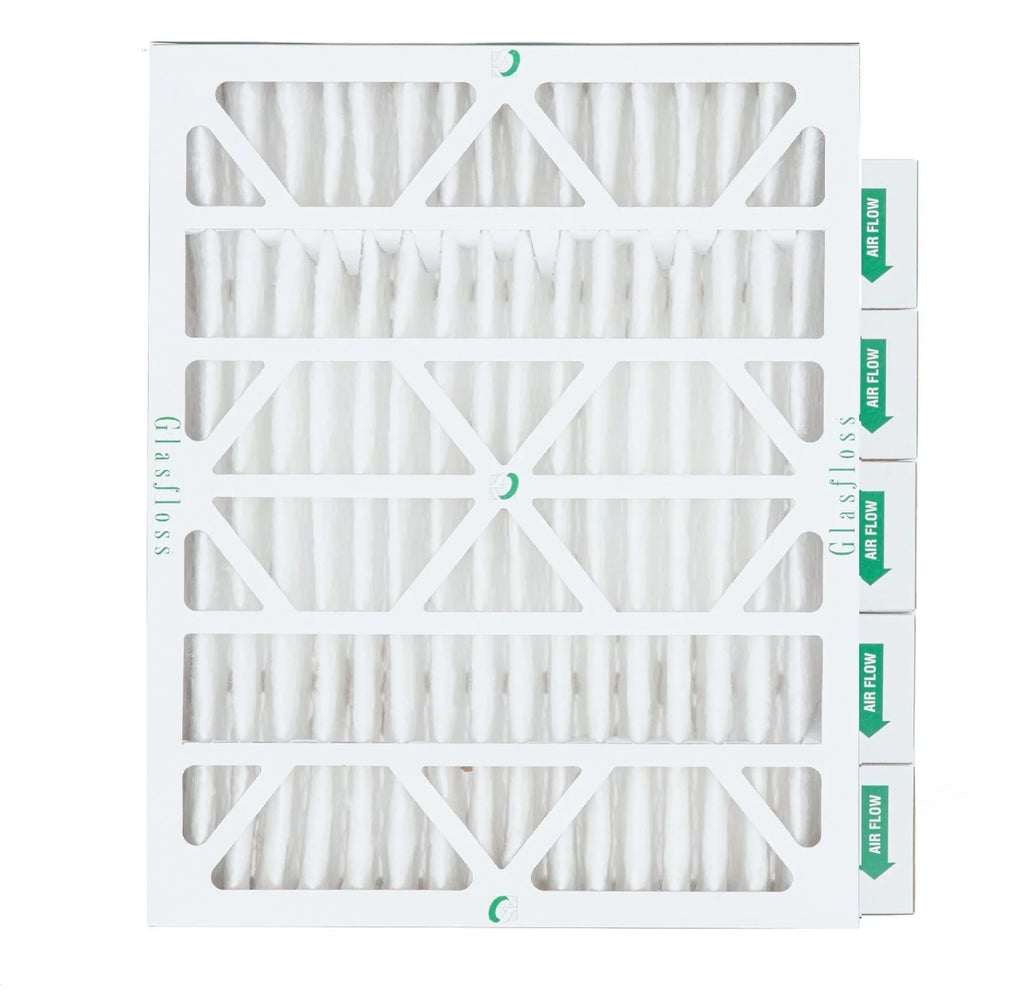 6 Pack of 20x24x4 MERV 13 Pleated 4" Inch Air Filters by Glasfloss. Actual Size: 19-3/8 x 23-3/8 x 3-3/4