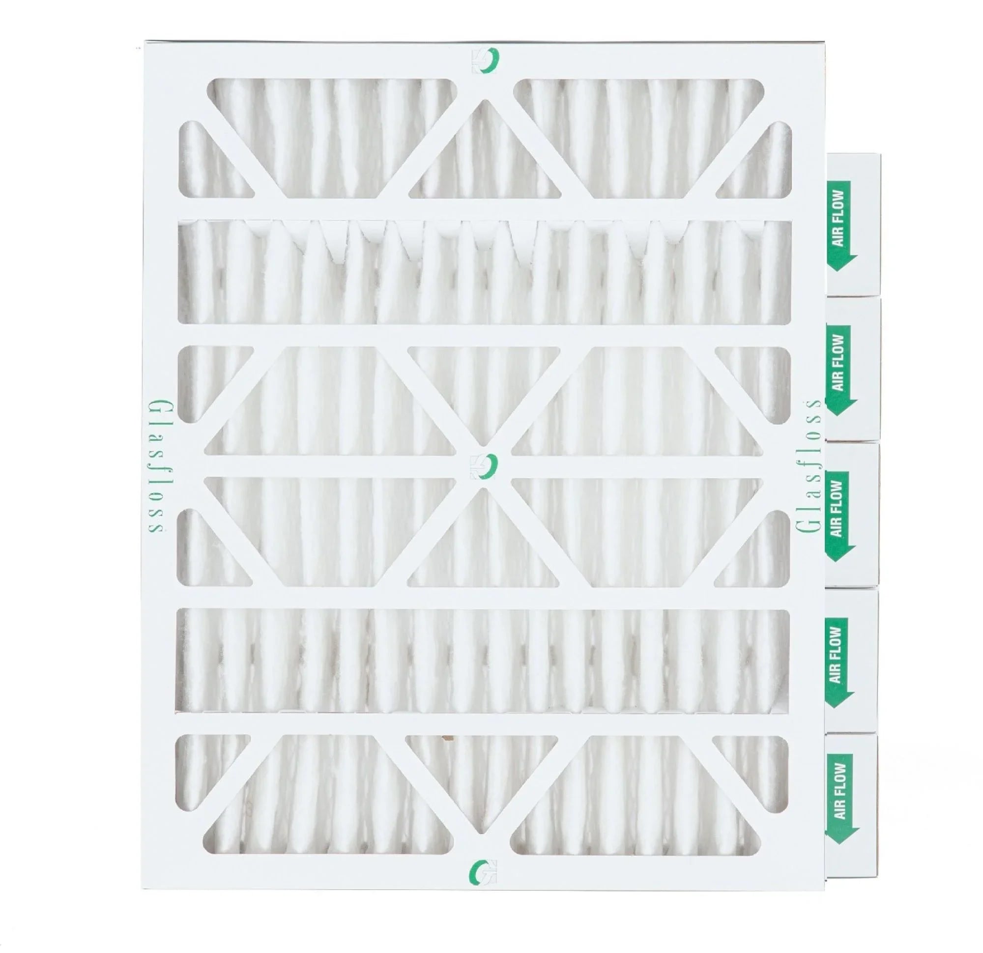 6 Pack of 20x24x4 MERV 13 Pleated 4" Inch Air Filters by Glasfloss. Actual Size: 19-3/8 x 23-3/8 x 3-3/4