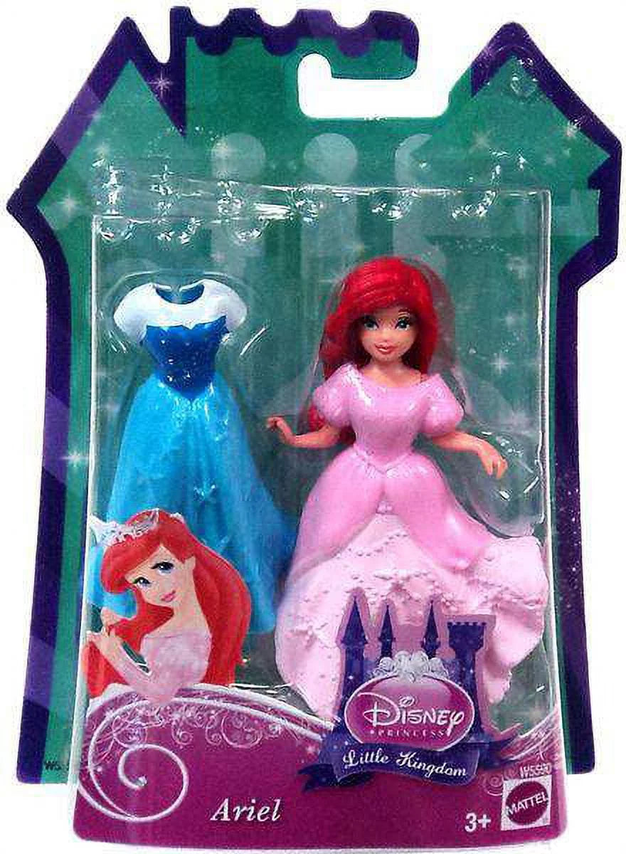 Disney Princess Little Kingdom Ariel Figure (Glitter Stretch Fashion)