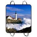 GCKG Lighthouse and Wave Beautiful Scene Pet Car Seat Protection Dog Car Seat Mat Hammock Cargo Mat Trunk Mat For Cars Trucks and SUV 54x60 inches