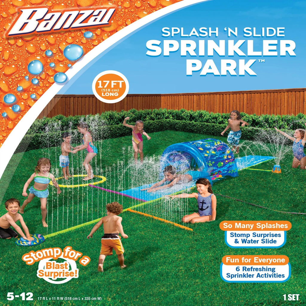 Banzai Splash 'N Slide Sprinkler Park - 6 Refreshing Sprinkler Activities