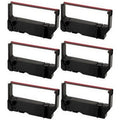 PrinterDash Suitable Replacement for Star-Micronics MP-200 Series/MP-235/MP-242/MP-292/MP-512/SP-200 Series/SP-212/SP-242/SP-500/SP-2000 Black/Red P.O.S. Printer Ribbons (6/PK) (67115)