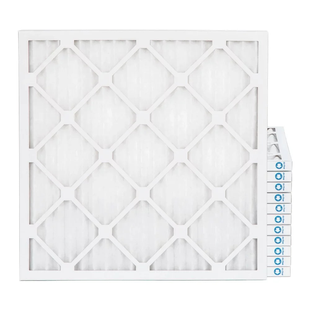 Pamlico Air 25x25x1 MERV 8 Pleated AC Furnace Air Filters. Case of 12. Actual Size: 24-1/2 x 24-1/2 x 3/4