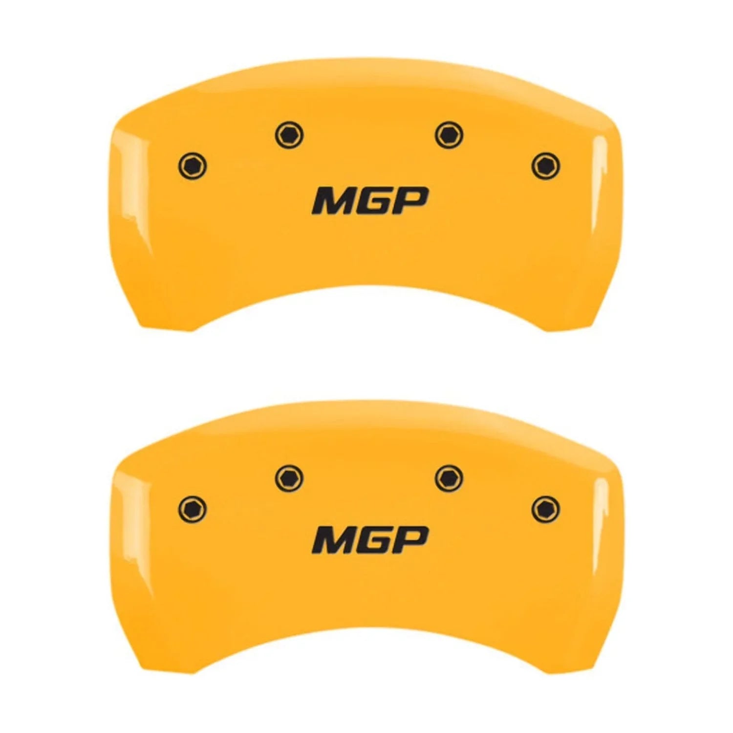MGP 4 Caliper Wrap Engraved Front & Rear MGP Yellow finish black ch Fits select: 2013 CHRYSLER 300, 2012 CHRYSLER 300C LIMITED