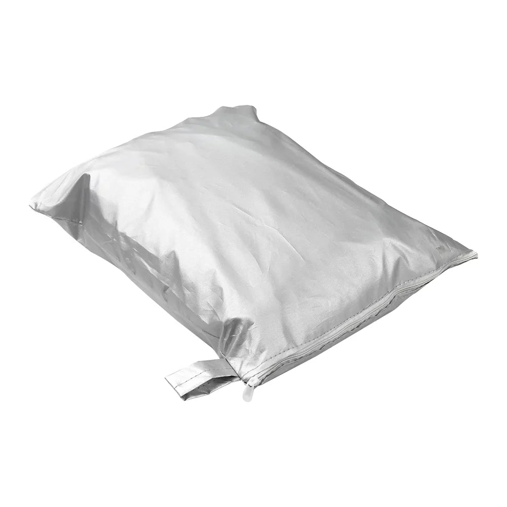 Gecheer Craft Protection Yacht Protection Waterproof Heavy Duty Silver Reflective 300D Oxford Fabric -smashing Strong and Tear Proof Fits V-HULL TRI-HULL Runabouts and Bass Craft 16-18FT