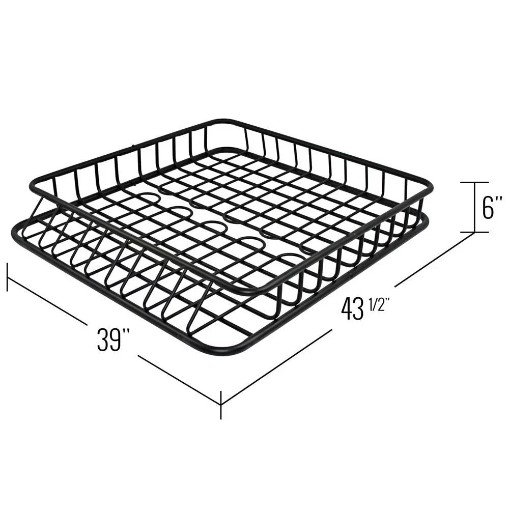 Elevate Outdoor RB-DLX-V2 Heavy Duty Roof Rack Cargo Storage Basket
