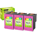 GREENCYCLE 62XL Ink Cartridges Replacement for HP High Yield 62 XL Fitting with Envy 5540 5640 5660 7644 7645 OfficeJet 5740 8040 OfficeJet 200 250 (3 Tri-Color)