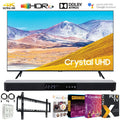 Samsung UN85TU8000 85-inch 4K Ultra HD Smart LED TV (2020 Model) Bundle with 31-in Sound bar+Wall Mount+Tech Smart USA TV Essentials 2020 & Surge Adapter (UN85TU8000FXZA 85TU8000 85" TV)