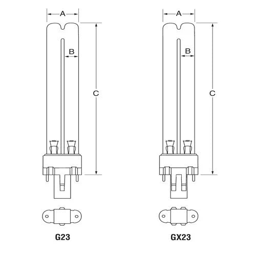 USHIO GPX9 9W Germicidal Low Pressure Mercury-Arc Lamp
