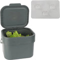 Small Compost Bin For Kitchen - 1Gal Countertop Compost Bucket For Food Scraps, Trash, Recycling And More - 4L Cabinet Or Wall Mounted Aluminum Indoor Compost Bin