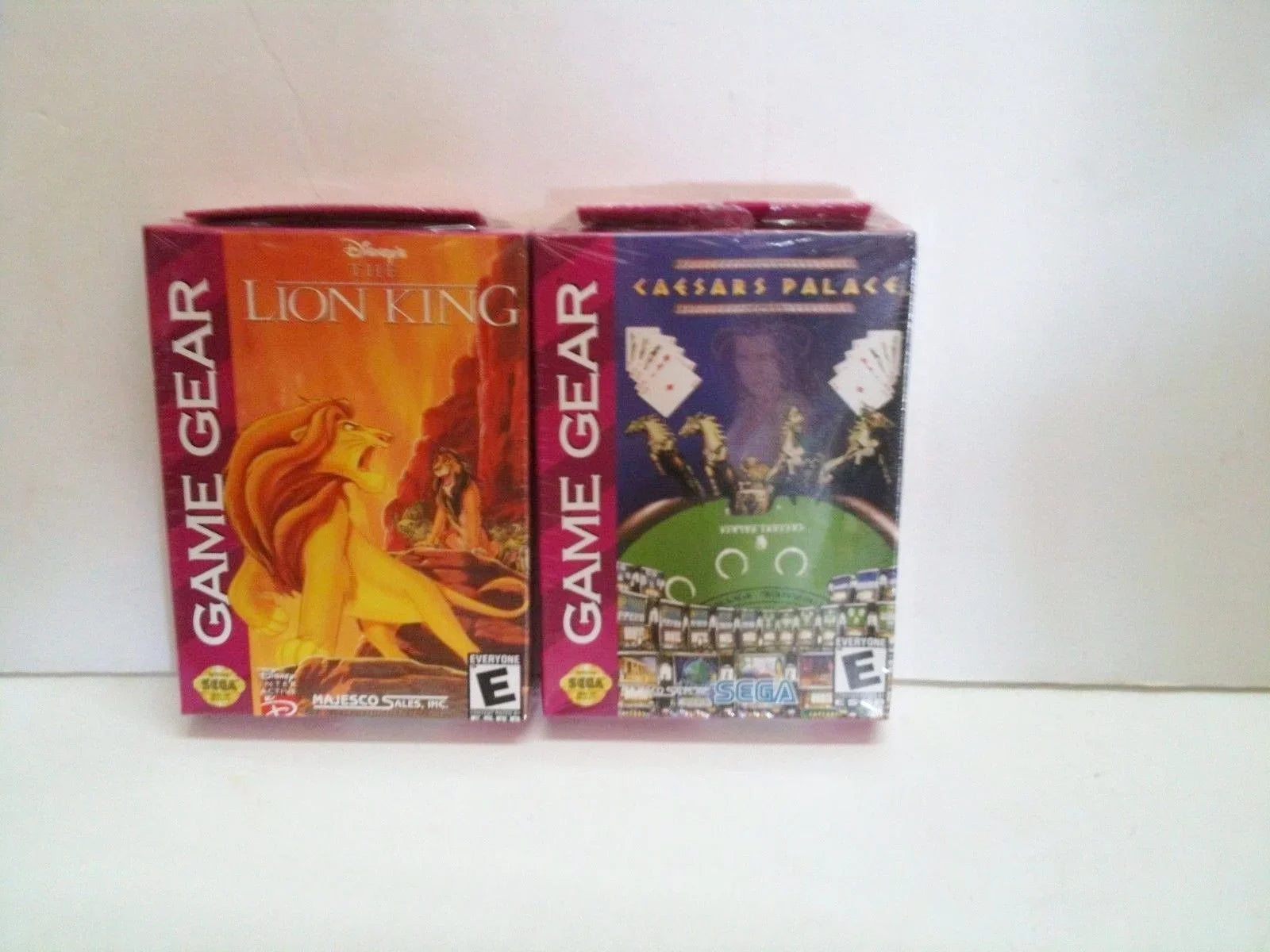 Sega Gamegear Games Disneys LION KING and Caesars Palace