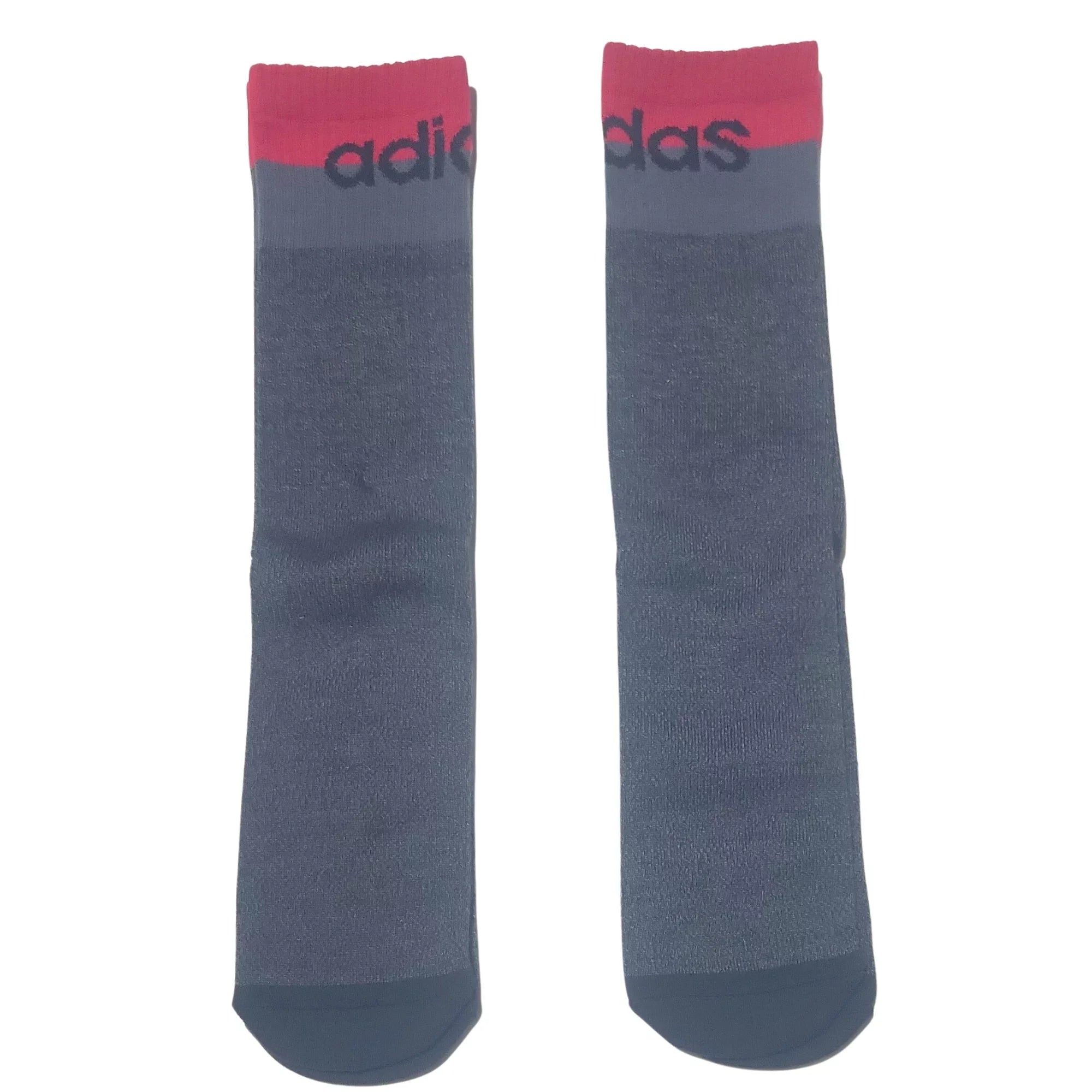 Adidas Socks Mens Large Gray Crew 6-12 Cushioned Aeroready 3 Pairs