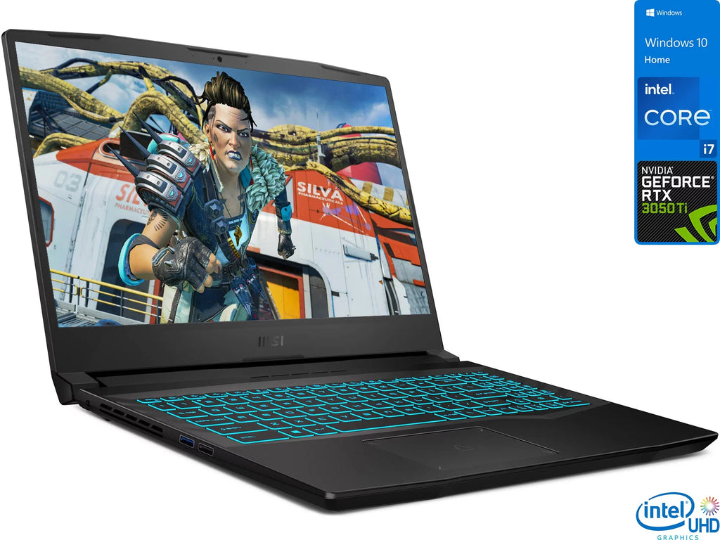 MSI Crosshair 15 Gaming Laptop, 15.6" 144Hz FHD Display, i7-11800H Upto 4.6GHz, 16GB RAM, 1TB NVMe SSD, NVIDIA GeForce RTX 3050 Ti, HDMI, Wi-Fi, Bluetooth, Windows 10 Home
