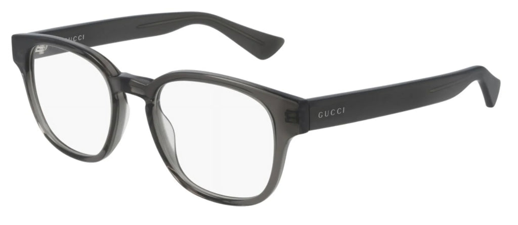 GUCCI GG0927O 004 Rectangular Square Grey Shiny Demo Lens 49 mm Men's Eyeglasses