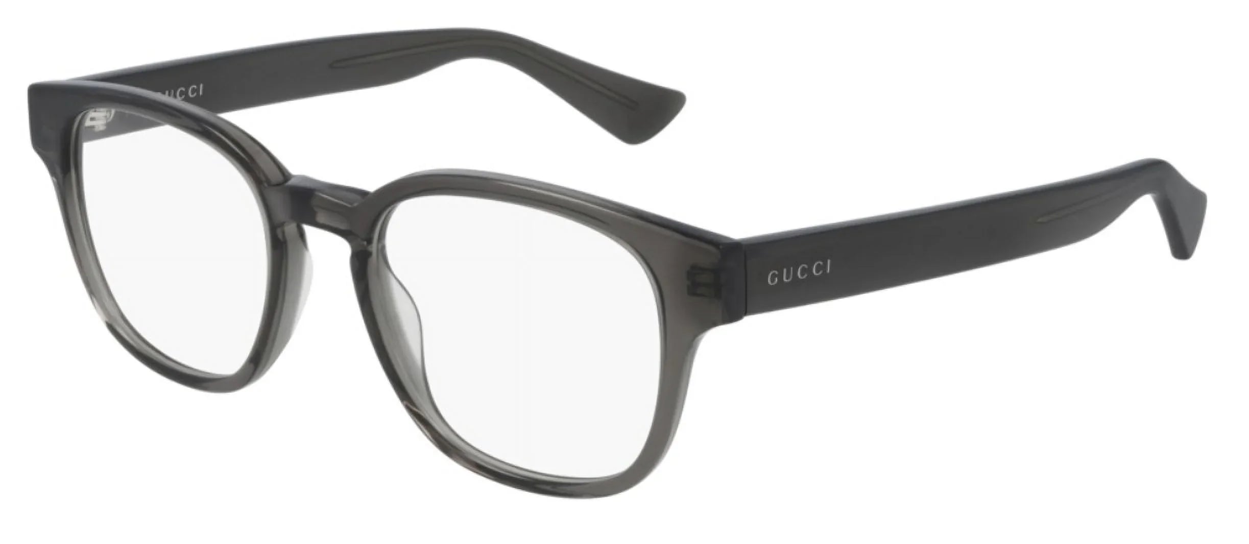 GUCCI GG0927O 004 Rectangular Square Grey Shiny Demo Lens 49 mm Men's Eyeglasses