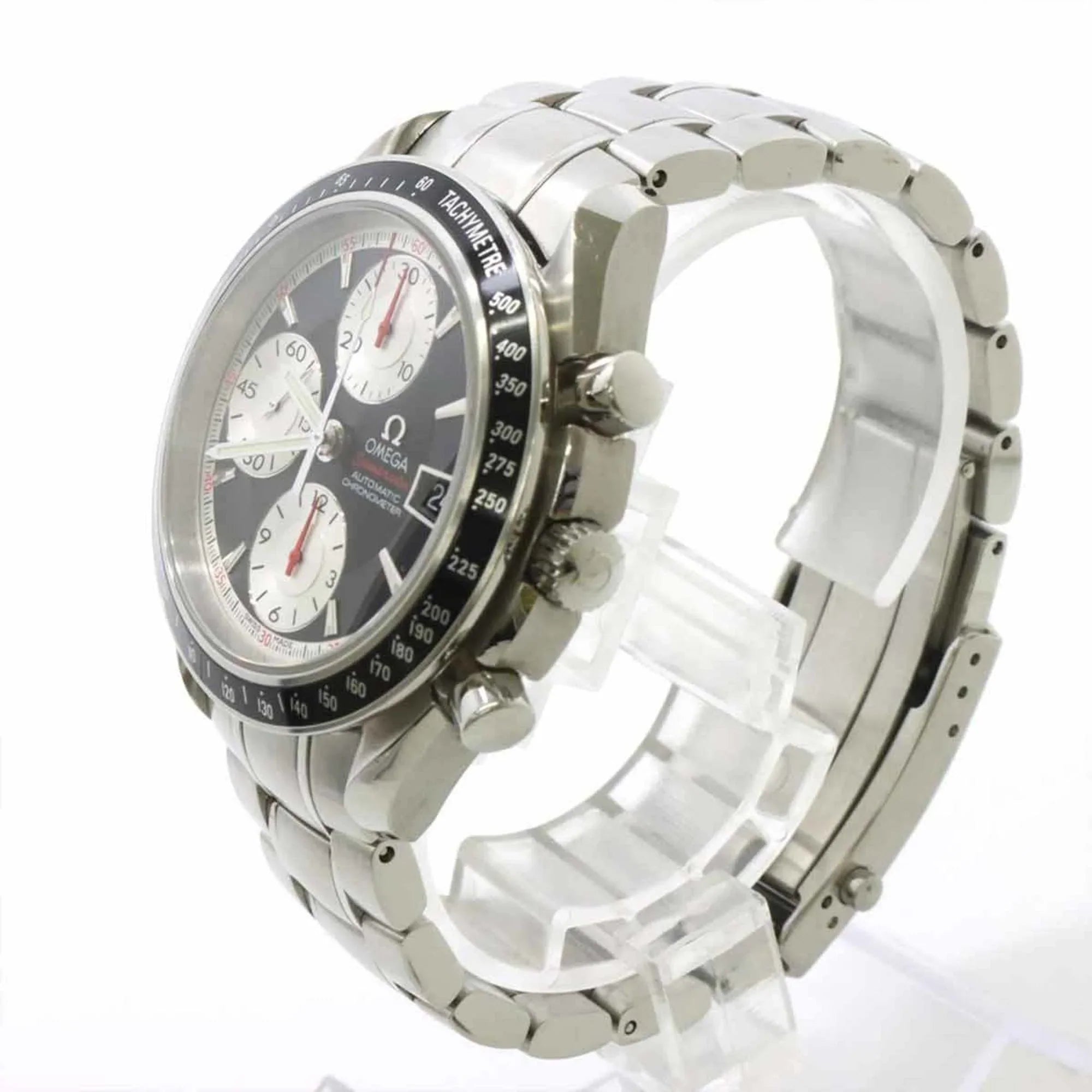 Pre-Owned Omega OMEGA Speedmaster Date 3210 51 Chronograph Men's Watch Black Dial Automatic (Good)