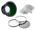 Panasonic Lumix DMC-LX10 0.43X High Definition Super Wide Angle Lens w/ Macro + Filter/Lens Adapter + Filter Set