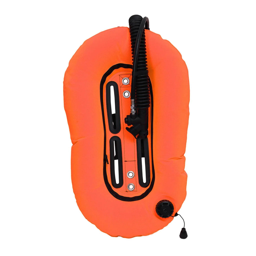 harayaa Diving Snorkeling Donut Wing Single Tank Scuba BCD Set for Freediving Diving Orange