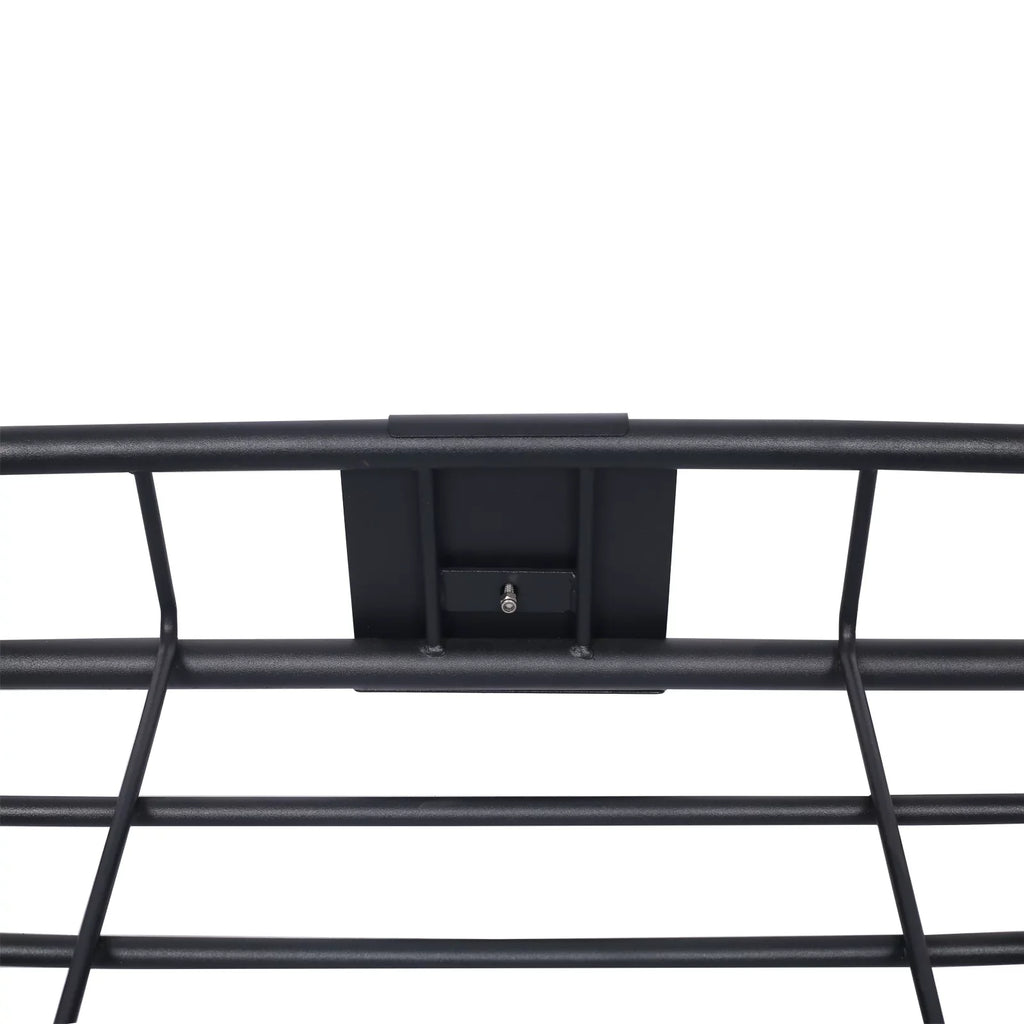 Universal Fit Black Steel Top Mount Roof Rack 43" Heavy-Duty Steel Condition - Rooftop Cargo Carrier Basket
