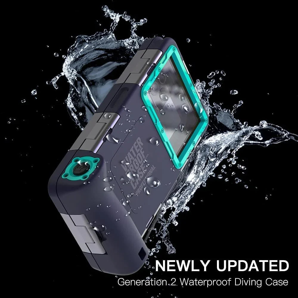 Waterproof Underwater Snorkeling Phone Case for iPhone 14/13/12/11 Pro Max Mini Xr/X/Xs/Samsung Galaxy Note10/9/8/S10/9/8 Ultra Plus Professional [15m/50ft] Photo Video Diving Wrap