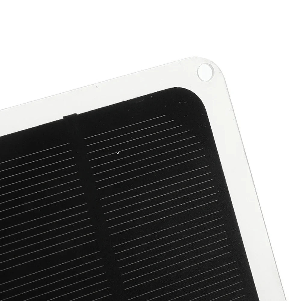 Htovila 20W Monocrystalline Silicon Portable Solar Panel for Camping, Hiking, and USB Recharging