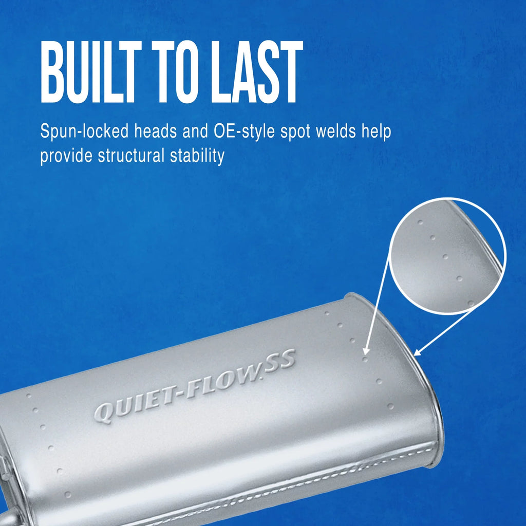 Walker Exhaust Quiet-Flow SS 21633 Exhaust Muffler Fits select: 1999-2001 JEEP GRAND CHEROKEE