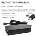 90W Desktop USB-C Type C Laptop Charger For HP Lenovo Asus Samsung