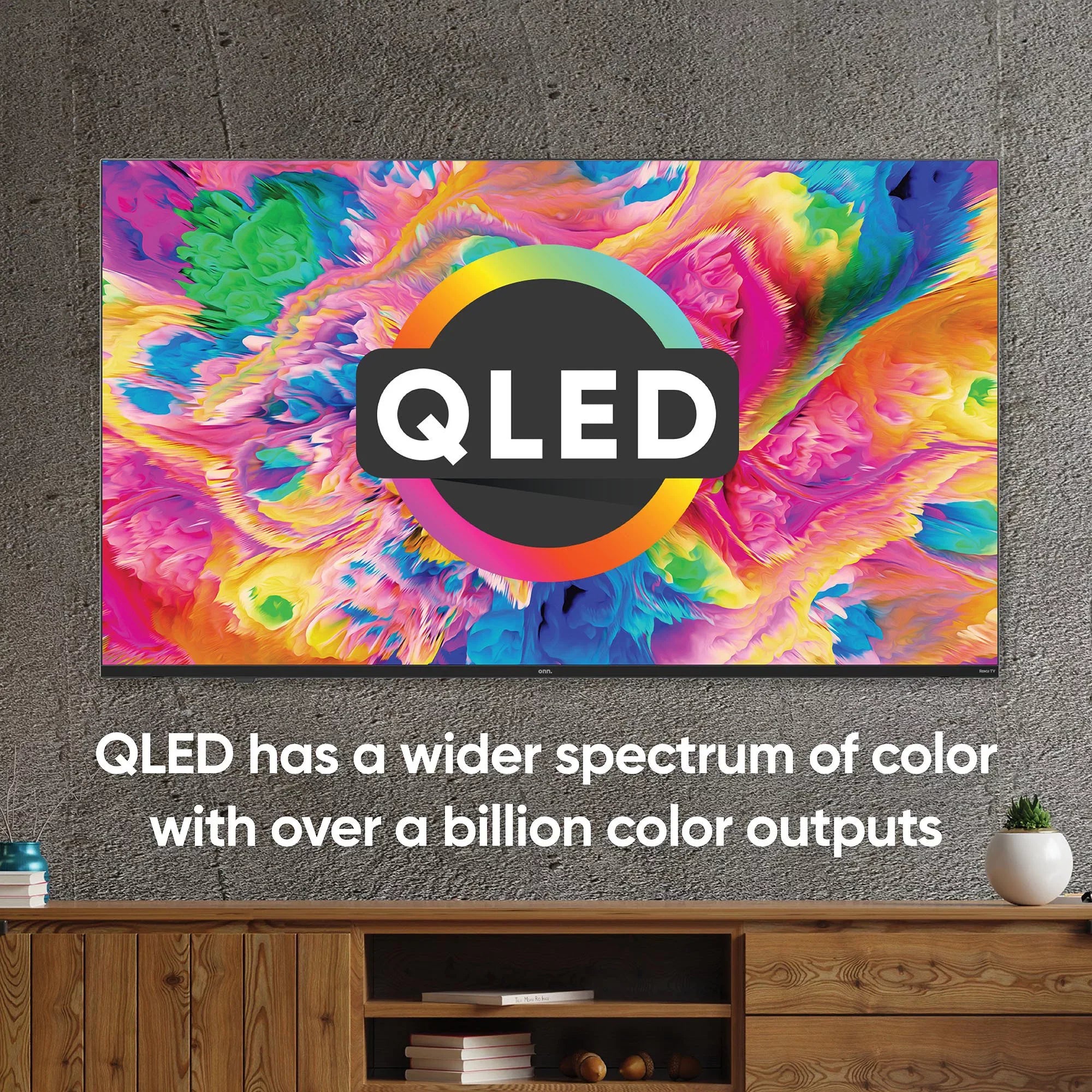 Restored Onn. 70" Class 4K (2160p) Smart QLED TV (100071708) (Refurbished)