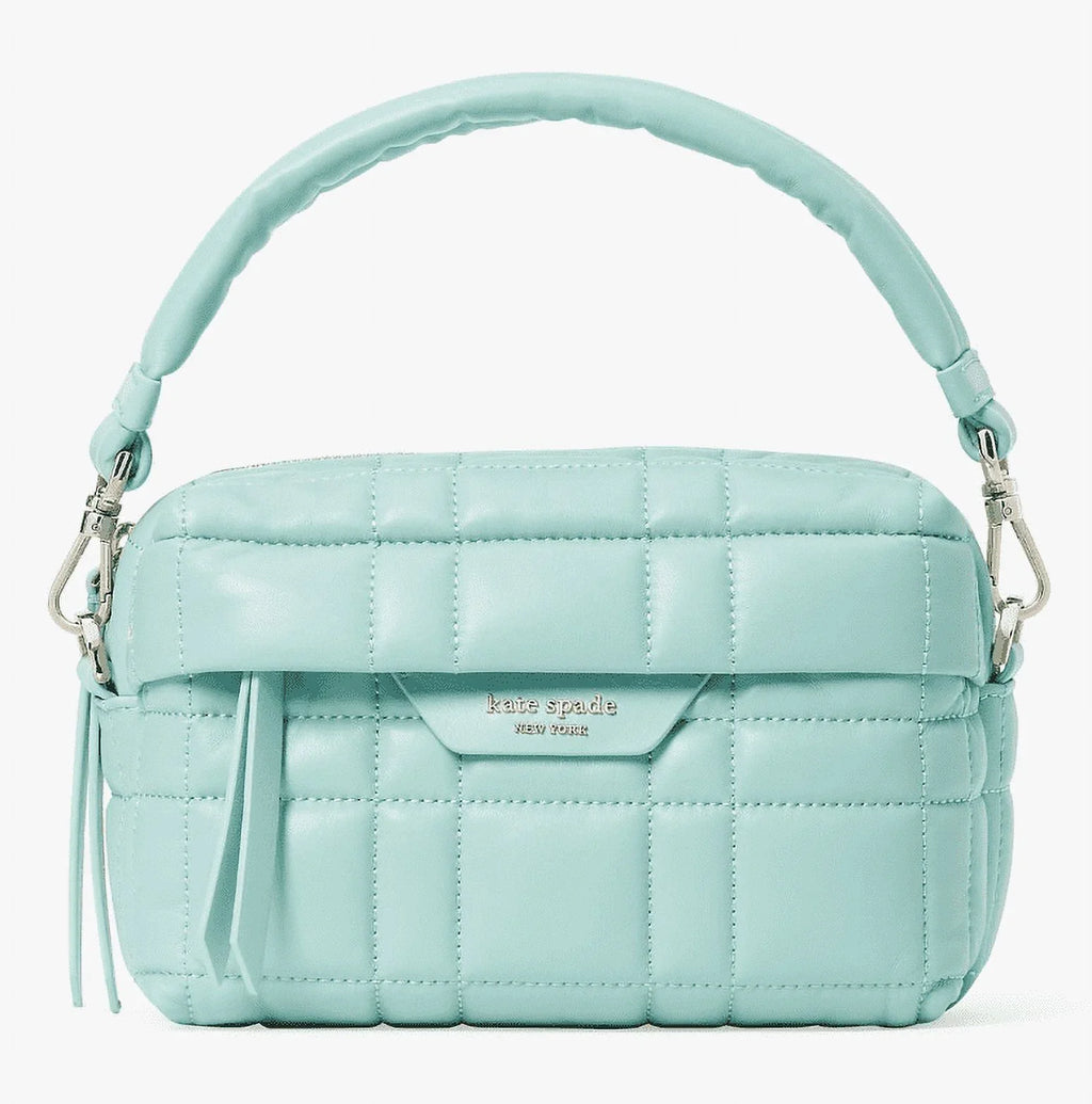 Kate Spade New York Women's Softwhere Quilted Leather Small Convertible Crossbody Clutch - Green