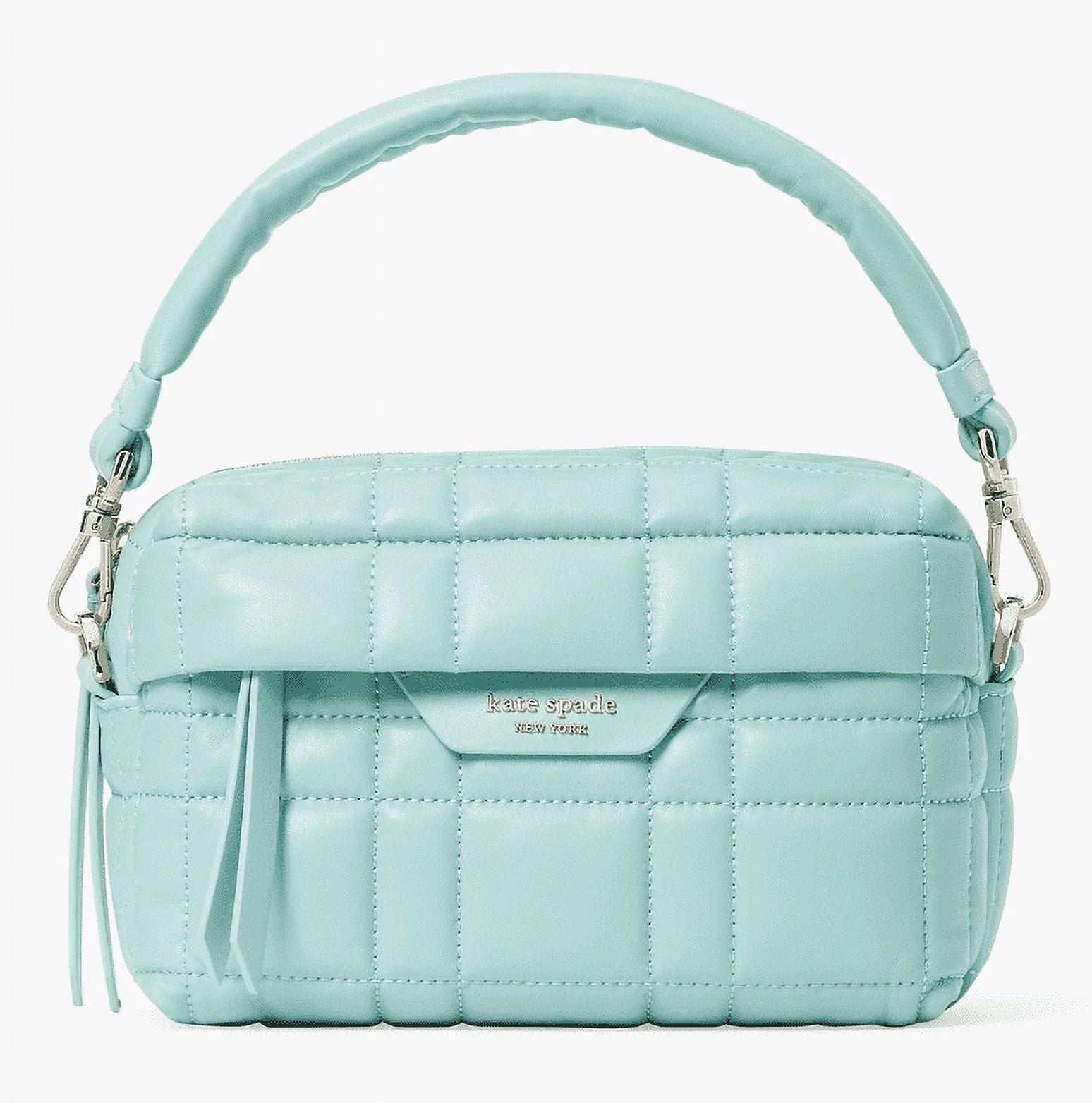Kate Spade New York Women's Softwhere Quilted Leather Small Convertible Crossbody Clutch - Green