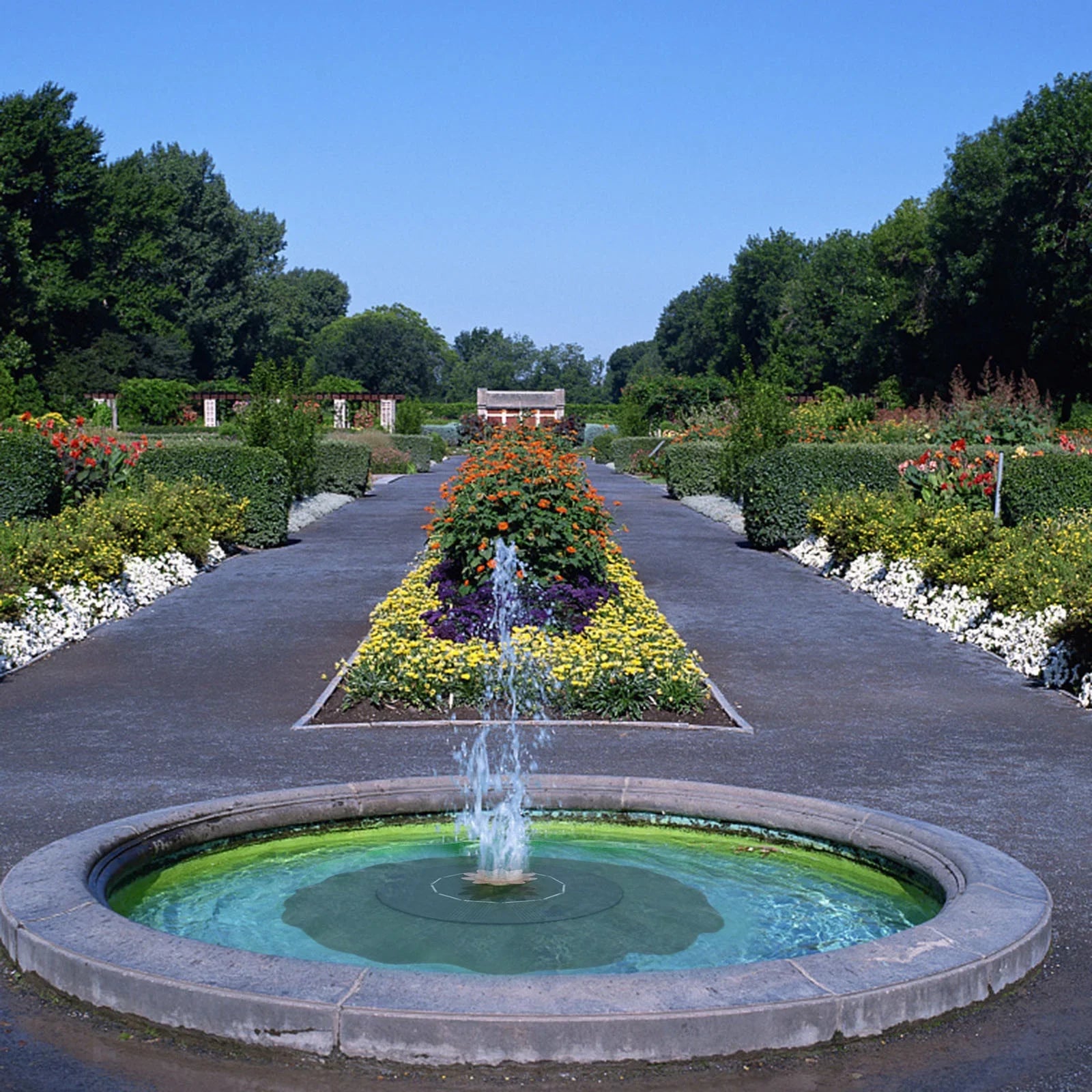 Imitation Sun Flower Solar Fountains For Garden Swimming Pool Pond Motion Controlled Sprinkler