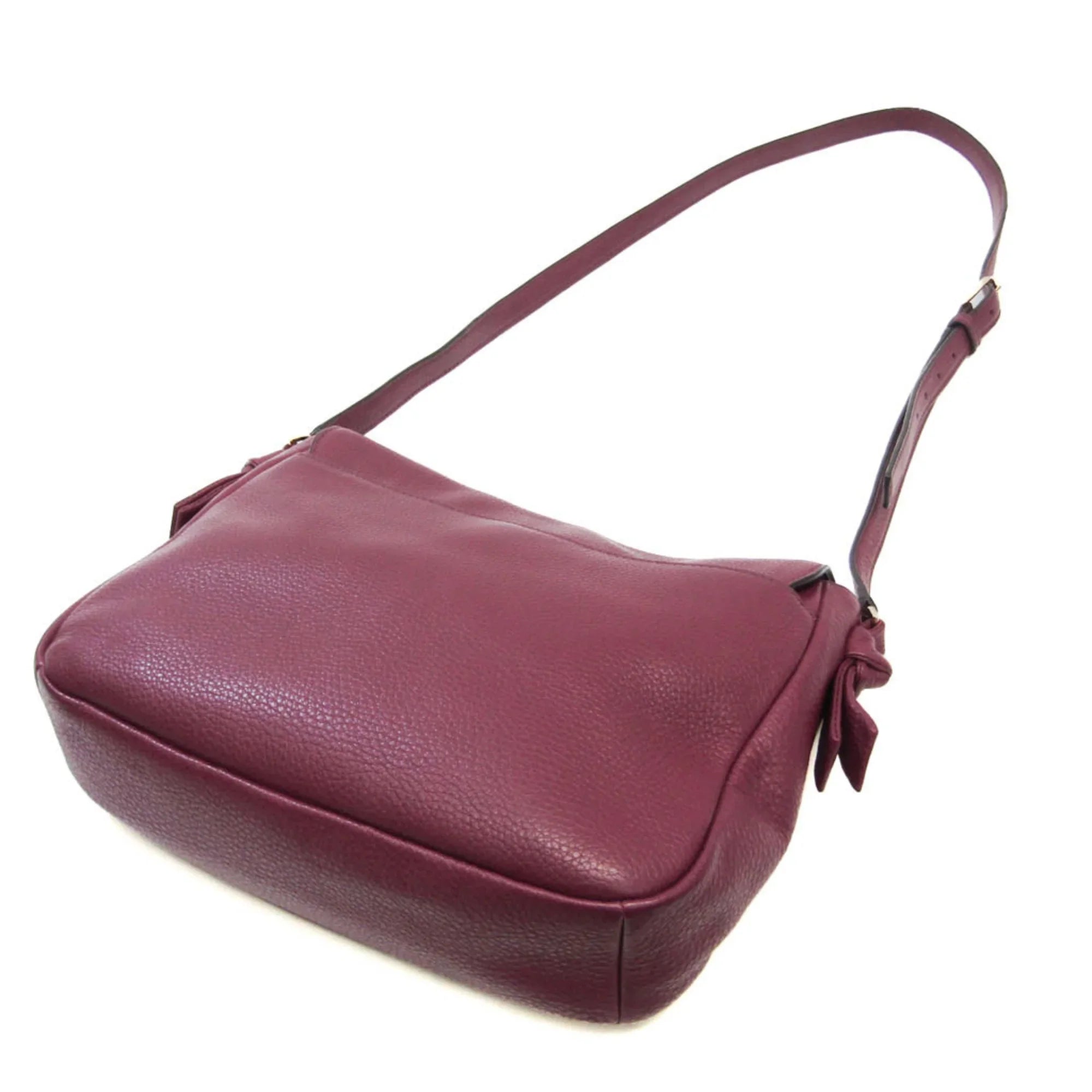 Pre-Owned Tory Burch Women's Leather Shoulder Bag Bordeaux (Good)