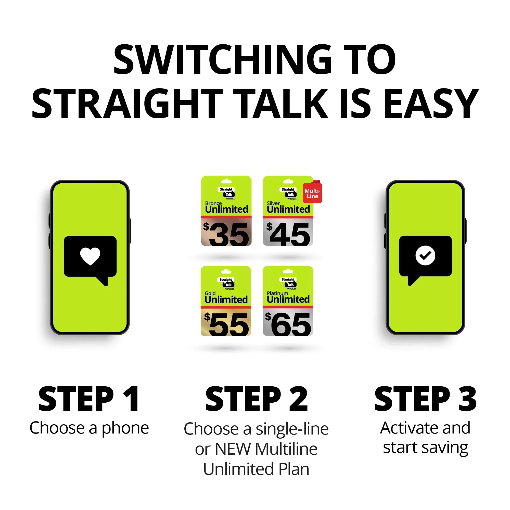 Straight Talk Apple iPhone 15 Pro, 256GB, Black - Prepaid Smartphone