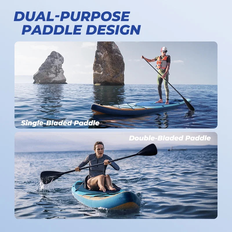 KLOKICK 12 ft Premium Inflatable SUP with ELECTRONIC Air Pump, Fin, Leash, Paddle (12' x 32'' x 6'')