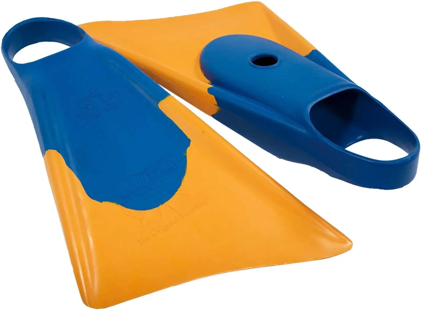 Makapuu Floating Fins | Comfortable Fit Fin Flippers | Patented Dolphin Tail Swimfins For And Performance | Made Of 100% Natural Gum Rubber | Swimming, Diving, Surfing, Bodyboarding