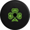 2018 2019 Wrangler JL Backup Camera Green Celtic Knot Shamrock Irish Heritage Spare Tire Coating for Jeep RV 33 Inch