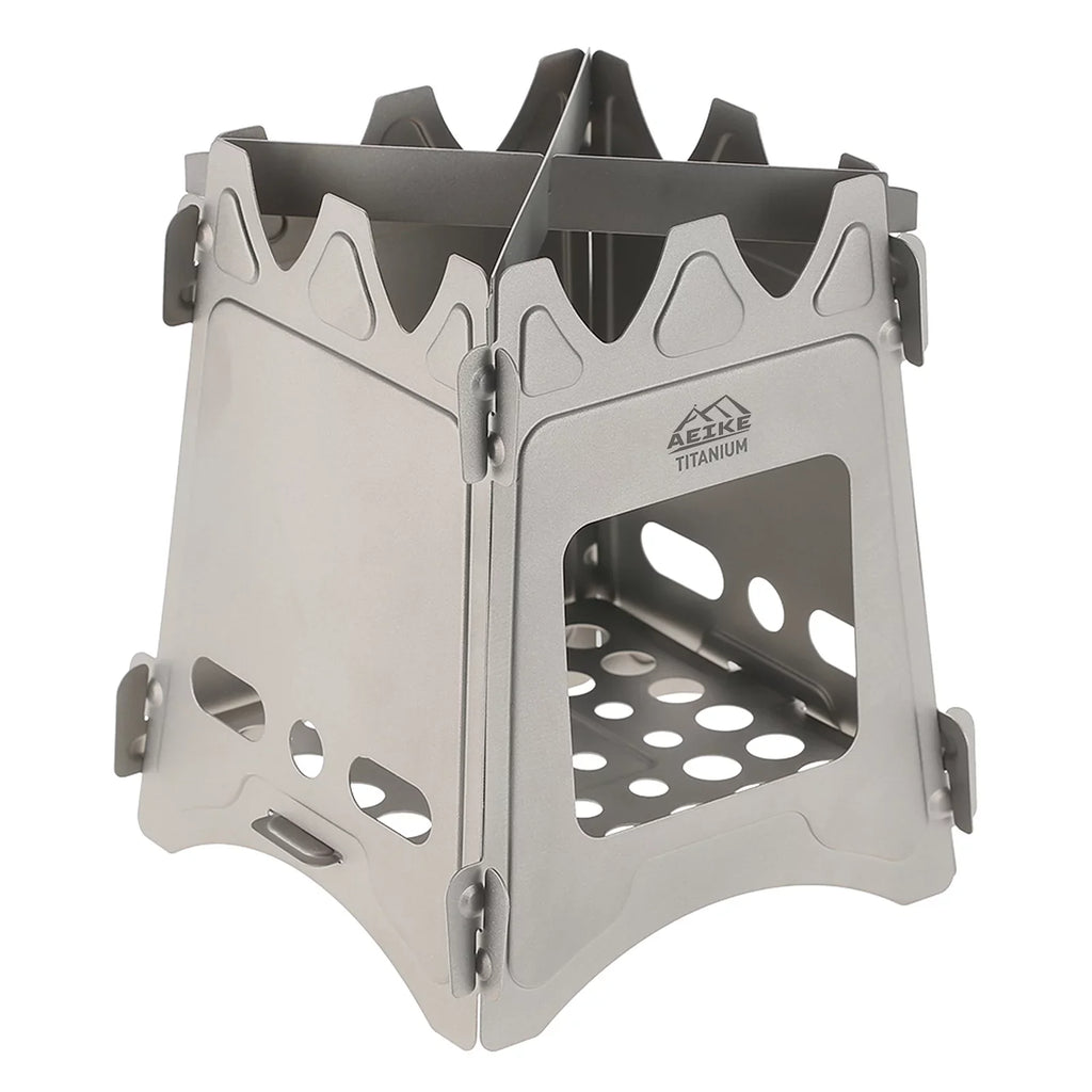 Aeike Wood Burning Backpacking Stove - Portable and Lightweight for Survival Cooking and Picnics - Outdoor Furnace