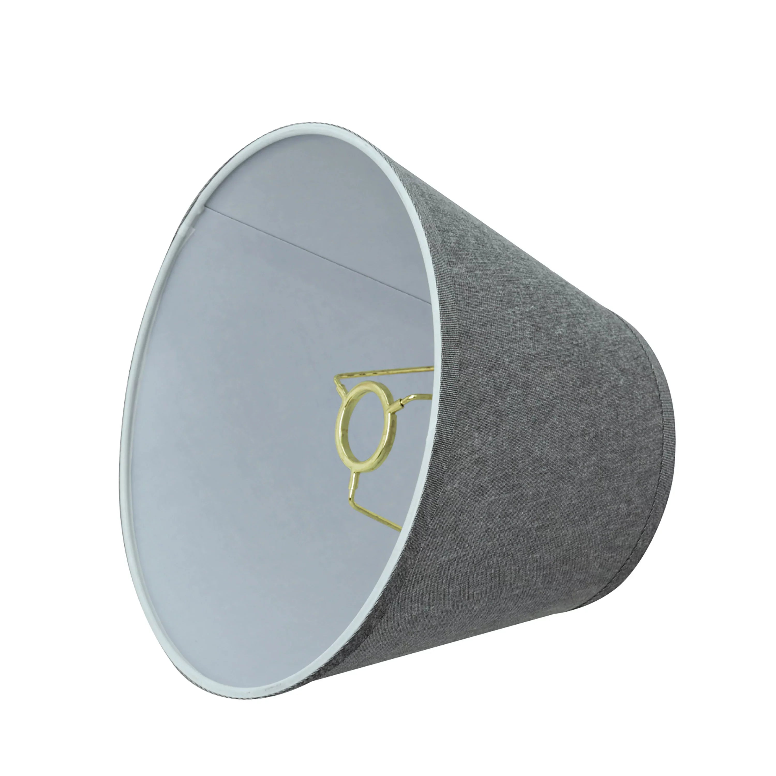 Aspen Creative 58853 Transitional Hardback Empire Shape UNO Construction Lamp Shade in Grey, 10" Wide (6" x 10" x 7 1/2")