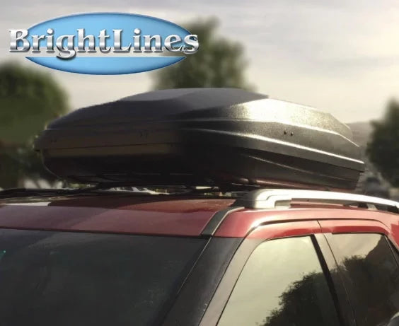 BRIGHTLINES Roof Rack Crossbars Replacement for Ford Explorer 2011-2015 a Set of 2pcs, Black Aluminum Top Cargo Rack