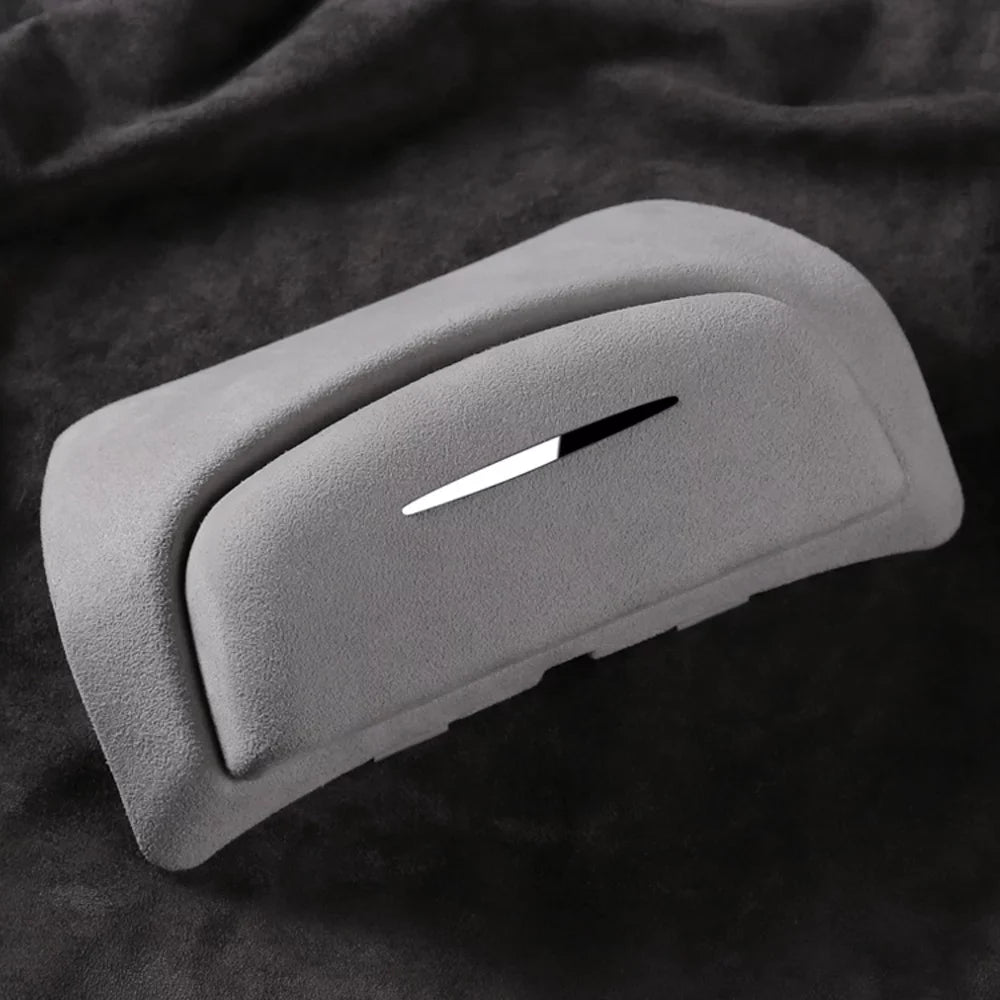 Gecheer Car Glasses Case Eyewear Box Sunglasses Holder Automotive Interior Storage Box Easy Installation Replacement for Tesla Model Y