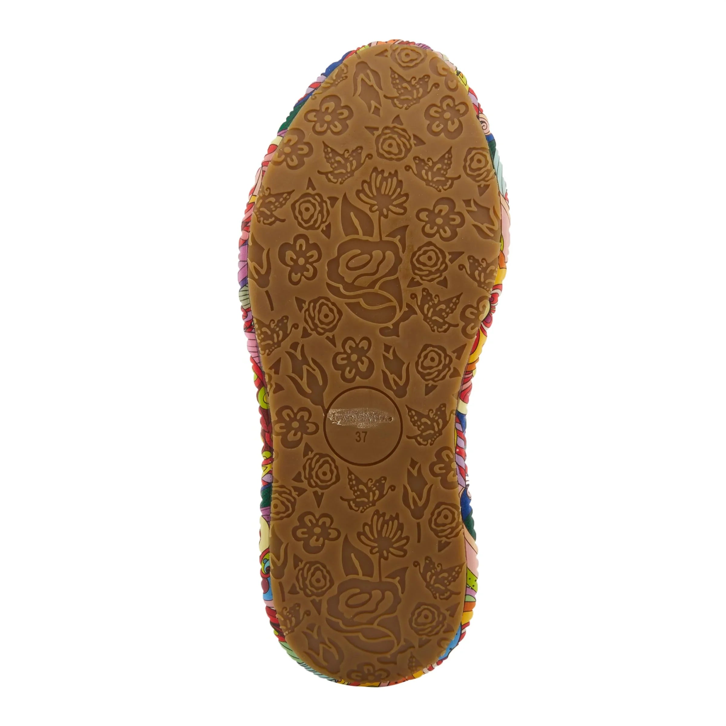 Spring Step L'Artiste Women's CAFFEY Multicolored Fashion Sneakers | Unique Energetic Patterns Blue Multi EU 39 / US 8.5