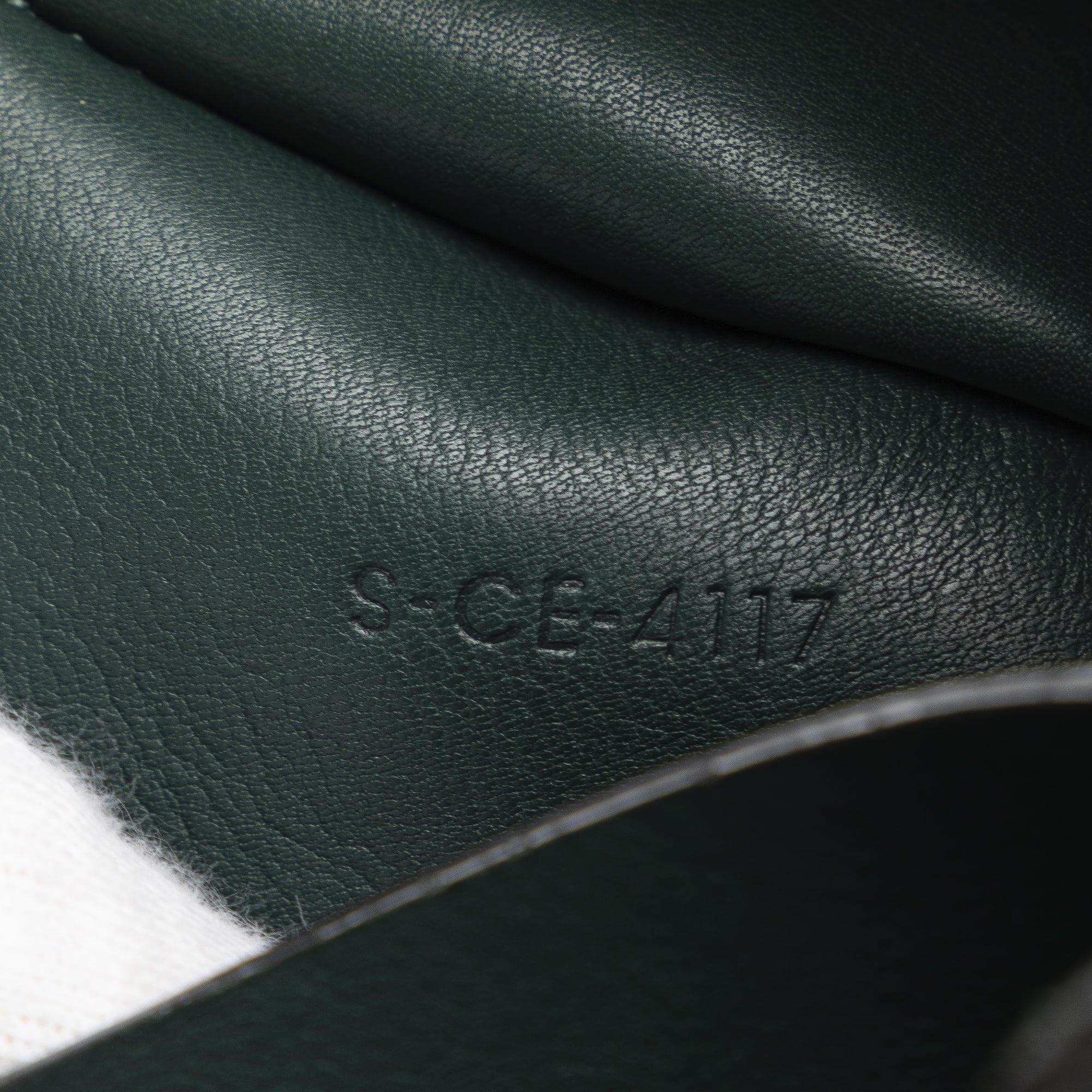 Pre-Owned Authenticated Celine Big Bag Bucket Calf Leather Green Bucket Bag DrawstringBag Unisex (Good)